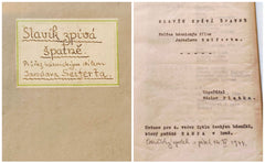 Seifert, Blatný, Pletka - SLAVÍK ZPÍVÁ ŠPATNĚ. 1944.