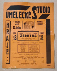 ŽENITBA. Umělecké Studio. Vladimír Gamza. (1926)