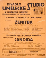 ŽENITBA. CANDIDA. Umělecké Studio. Vladimír Gamza. (1926)