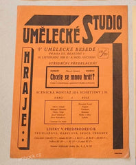 MARCEL ACHARD. CHCETE SE MNOU HRÁT? Umělecké Studio. Vladimír Gamza. 1926.