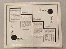 UMSTUD. Vladimir Gamza. - programový leták (1926).