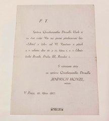VLADISLAV VANČURA. UČITEL A ŽÁK. / OSVOBOZENÉ DIVADLO. 14. a 13. října 1927.