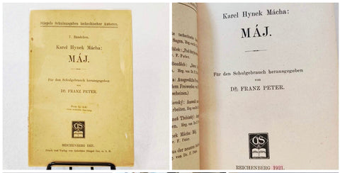 MÁCHA; KAREL HYNEK: MÁJ. - Reichenberg (Liberec), 1921.