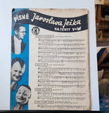 PÉST NA OKO anebo CAESAROVO FINALE. Hudba: JAROSLAV JEŽEK, Slova: V+W.  Osvobozené divadlo. - 1938.