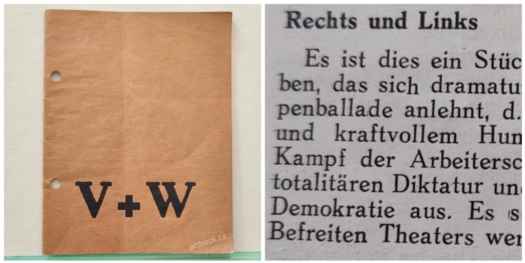 V+W. BEFREITES THEATER. (Osvobozené divadlo). (1937).