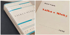 ČAPEK; KAREL: VÁLKA S MLOKY. - 1. vydání, 1936. First edition.