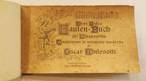 Da un Codice Lauten-Buch del Cinquecento. Chilesotti, Oscar. - (1890).