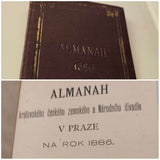 ALMANAH KRÁLOVSKÉHO ČESKÉHO ZEMSKÉHO A NÁRODNÍHO DIVADLA V PRAZE NA ROK 1886.