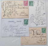 Mikoláš Aleš (18.11.1852 - 10.7.1913). Český malíř. - 4x Alšův rukopis, podpisy, dat. 1912.