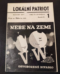 LOKÁLNÍ PATRIOT. Noviny Osvobozeného divadla. Roč. IV. č. 1. - 1936. /NEBE NA ZEMI/