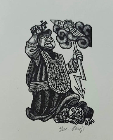 Soubor 14 originálních dřevorytů k šedesátinam Zdeňka Mézla. - Vinklát, 1994