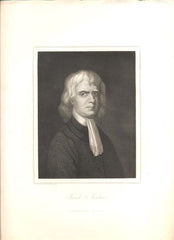 ISAAK NEWTON - ocelorytina, ca. 1857.