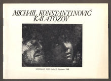 ŠLEMROVÁ, MARIE: MICHAIL KONSTANTINOVIČ KALATOZOV. - 1974.