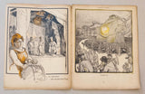 Kupka - L´ARGENT. L'ASSIETTE AU BEURRE. 1902. N° 41. Barevné litografie FRANTIŠEK KUPKA.
