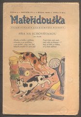 MATEŘÍDOUŠKA - Čtrnáctideník pro nejmenší čtenáře. - 1949.