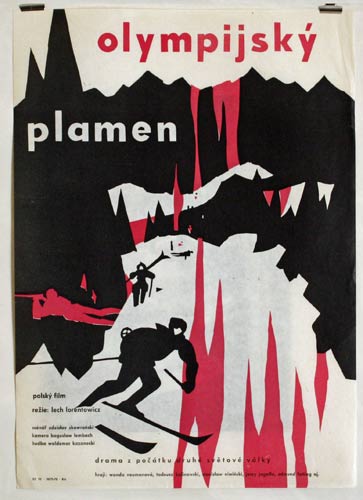 OLYMPIJSKÝ PLAMEN. / 1970. Režie: Lech Lorentowicz Filmový plakát. 400x290.