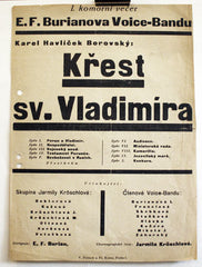 I. komorní večer E.F. Burianova Voice-Bandu. / Karel Havlíček Borovský: Křest sv. Vladimíra.  (1927)