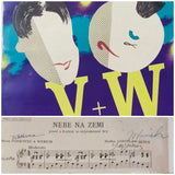 JEŽEK; JAROSLAV: NEBE NA ZEMI. - 1936. Podpisy Ježek, Voskovec & Werich.