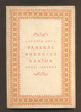 SOVA, ANTONÍN: PANKRÁC BUDECIUS; KANTOR. - 1916.