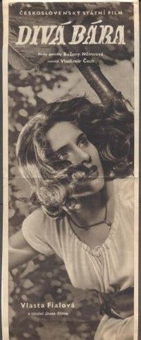 VLASTA FIALOVÁ - DIVÁ BÁRA. 1949. Filmový plakát.