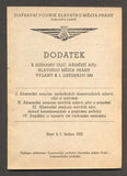 SEZNAM ULIC, NÁMĚSTÍ atd. HLAVNÍHO MĚSTA PRAHY. - 1951.