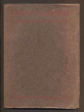 POE, EDGAR ALLAN: K PODSTATĚ BÁSNICTVÍ. - 1928.