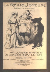 ANDRÉ BARDE; CHARLES CUVILLIER: LA REINE JOYEUSE - VALSE LENTE. - 1913.