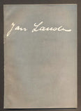 JAN LAUDA 1898 - 1959 ŽIVOTNÍ DÍLO.  Katalog výstavy. Mánes, září 1961.