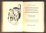 Tittelbach - KONRÁD; KAREL: ROBINSONÁDA. Nová edice Hyperionu. Kresby V. TITTELBACH. / 1926.
