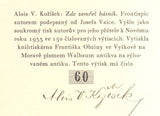 KOŽÍŠEK, ALOIS V.: ZDE ZEMŘEL BÁSNÍK. - 1932.
