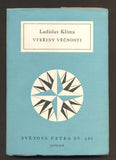 KLÍMA; LADISLAV: VTEŘINY VĚČNOSTI. - 1989. Světová četba.