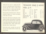 NOVÁ SILNÁ ČTYŘKA - Technické údaje o novém vozu "Z 4".  (1933). /technika/auta/veteráni/