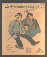 BROŽÍK, EM.; BENEŠ, JÁRA: JÁ DNES MÁM O SKLO VÍC ... - 1931.