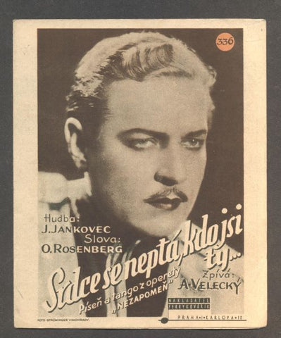 ARNO VELECKÝ - SRDCE SE NEPTÁ, KDO JSI. - 1935.
