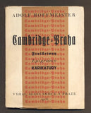 HOFFMEISTER, ADOLF: CAMBRIDGE-PRAHA. - 1926.