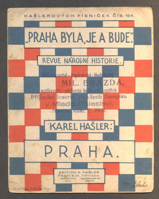 HAŠLER, KAREL: PRAHA. - 1926. Hašlerových písniček č. 154.