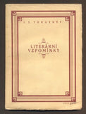 TURGENĚV, I. S.: LITERÁRNÍ VZPOMÍNKY. - 1919.