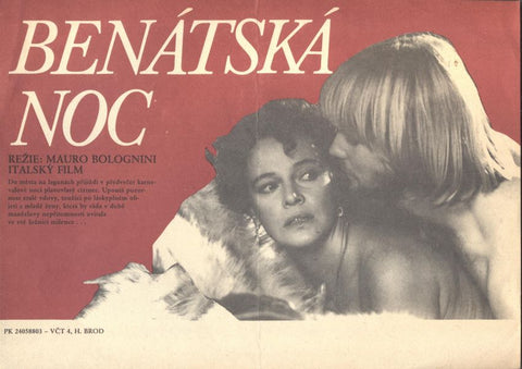 Laura Antonelli; Jason Connery - BENÁTSKÁ NOC. - 1986. Filmový plakát.