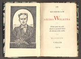 IN MEMORIAM JIŘÍHO WOLKERA. - 1924. Edice Hyperion sv. 20.  J. Seifert, K. Teige, V. Nezval, K. Biebl ...