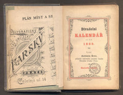 DIVADELNÍ KALENDÁŘ NA ROK 1889. - Národní divadlo.