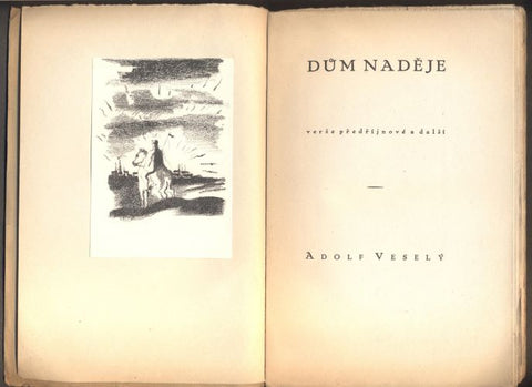 ADOLF VESELÝ: DŮM NADĚJE. - 1924.