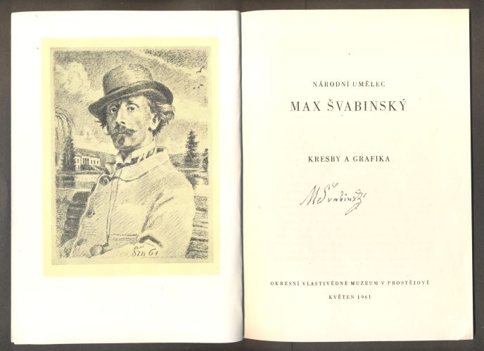 Švabinský - MAX ŠVABINSKÝ: KRESBY A GRAFIKA. Katalog výstavy. 1961.