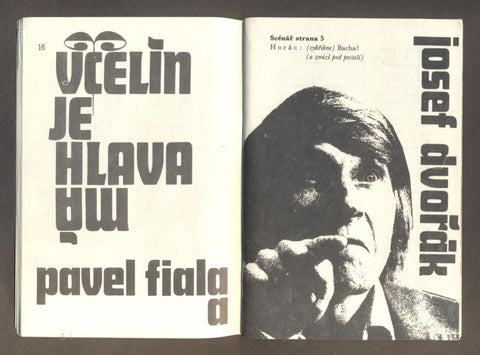 Josef Dvořák / Pavel Fiala - MÁ HLAVA JE VČELÍN. Divadlo Semafor.