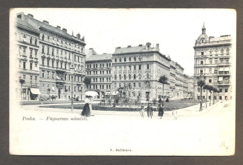 PRAHA - FÜGNEROVO NÁMĚSTÍ. - Korespondenční lístek.