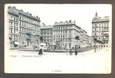 PRAHA - FÜGNEROVO NÁMĚSTÍ. - Korespondenční lístek.