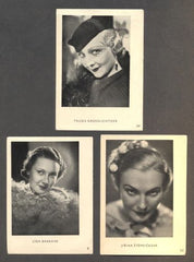 Kinorevue - kartičky: Lída Baarová - Truda Grosslichtová - Jiřina Štěpničková.