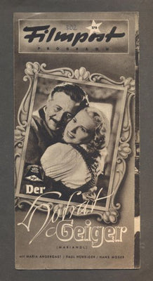 DER HOFRAT GEIGER. - Filmpost Programm 278.