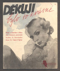 TRUDA GROSSLICHTOVÁ - "DĚKUJI, BYLO TO KRÁSNÉ". - 1938.