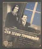 HANA VÍTOVÁ; VLADIMÍR BORSKÝ - "JEN JEDNU TOUHU MÁM". - 1938.
