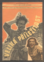 VLASTA CHRAMOSTOVÁ - VELIKÁ PŘÍLEŽITOST. - 1949. Filmový plakát.